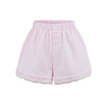 Load image into Gallery viewer, Low Waist Striped Linen Shorts