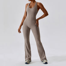 Load image into Gallery viewer, Sleeveless slim fit wide leg jumpsuit
