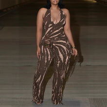 Load image into Gallery viewer, Fitted Backless Fringe Jumpsuit