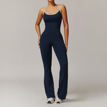 Load image into Gallery viewer, Cross back trumpet jumpsuit