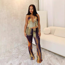 Load image into Gallery viewer, Sexy mesh printed jumpsuit jumpsuit