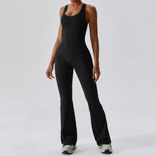 Load image into Gallery viewer, Sleeveless slim fit wide leg jumpsuit