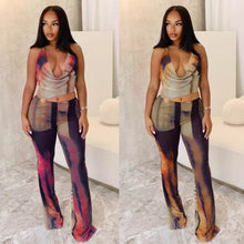 Load image into Gallery viewer, Sexy mesh printed jumpsuit jumpsuit