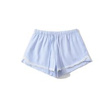 Load image into Gallery viewer, Low Waist Striped Linen Shorts