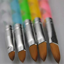 Load image into Gallery viewer, High Quality 5 Pcs Fashion&Useful Acrylic UV Gel Nail Art Builder Painting Drawing Brush Pen Set Nail Art Powde Brush