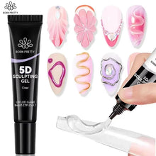 Load image into Gallery viewer, BORN PRETTY Nail Rhinestone Glue 30ML Gel Nail Glue 3D Shaping Sculpting Carving Flower DIY Decoration Gem Glue Nail Supplies