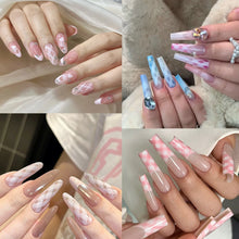 Load image into Gallery viewer, Pink Checkered Nail Transfer Paper