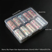 Load image into Gallery viewer, 10 Floral Nail Transfer Foil