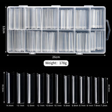 Load image into Gallery viewer, 240PCS/Box NO C CURVE Clear Nail Tips