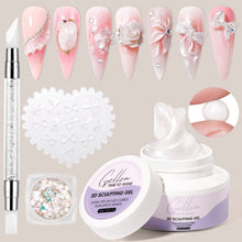 Load image into Gallery viewer, 3D Sculpting Gel Nail Kit 30g Pearl White