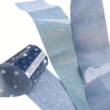 Load image into Gallery viewer, 10 Style Denim Blue Nail Transfer Foil