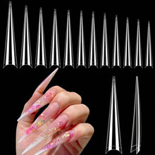 Load image into Gallery viewer, 420pcs Extra Long Stiletto Nail Tips