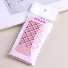 Load image into Gallery viewer, Pink Checkered Nail Transfer Paper