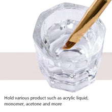 Load image into Gallery viewer, Crystal Glass Acrylic Powder Dappen Dish, Nail Cup, Wash Brush Bowl, Nail Art Tools