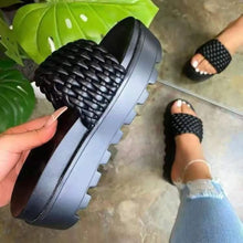 Load image into Gallery viewer, Leather Open Toe Platform Sandals
