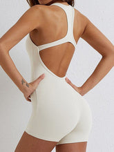 Load image into Gallery viewer, Basic Bae Cutout Racerback Sleeveless Active Romper
