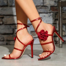 Load image into Gallery viewer, Open Toe Ankle Strap Heel
