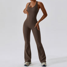 Load image into Gallery viewer, Sleeveless slim fit wide leg jumpsuit
