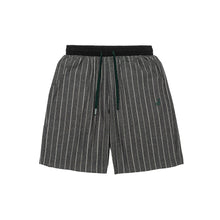 Load image into Gallery viewer, Embroidered striped loose shorts
