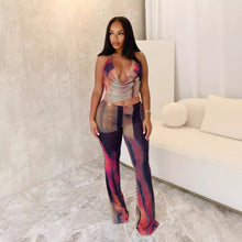 Load image into Gallery viewer, Sexy mesh printed jumpsuit jumpsuit
