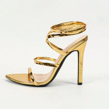 Load image into Gallery viewer, Open Toe Ankle Strap Heel
