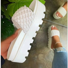 Load image into Gallery viewer, Leather Open Toe Platform Sandals
