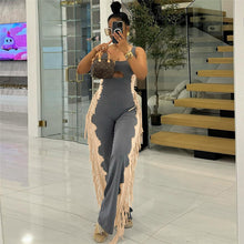Load image into Gallery viewer, Tassel sleeveless jumpsuit
