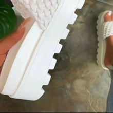 Load image into Gallery viewer, Leather Open Toe Platform Sandals
