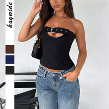 Load image into Gallery viewer, Summer Tube Top Women's Crop Top
