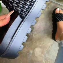 Load image into Gallery viewer, Leather Open Toe Platform Sandals
