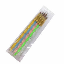 Load image into Gallery viewer, High Quality 5 Pcs Fashion&amp;Useful Acrylic UV Gel Nail Art Builder Painting Drawing Brush Pen Set Nail Art Powde Brush
