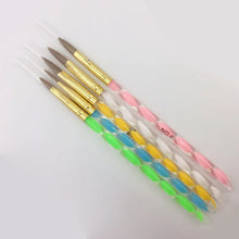 Load image into Gallery viewer, High Quality 5 Pcs Fashion&amp;Useful Acrylic UV Gel Nail Art Builder Painting Drawing Brush Pen Set Nail Art Powde Brush
