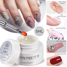Load image into Gallery viewer, BORN PRETTY Nail Rhinestone Glue 30ML Gel Nail Glue 3D Shaping Sculpting Carving Flower DIY Decoration  Gem Glue Nail Supplies
