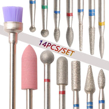 Load image into Gallery viewer, 14pcs/set Nail Drill Machine Bit
