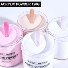 Load image into Gallery viewer, SWEET TREND-120g Professional Acrylic Powder Extension Nail Glitter Powder Material for 3D Carved Nail Art Suitable Beginner
