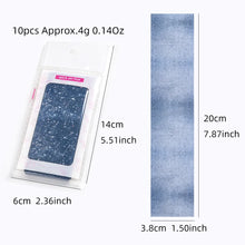 Load image into Gallery viewer, 10 Style Denim Blue Nail Transfer Foil
