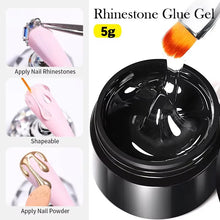 Load image into Gallery viewer, BORN PRETTY Nail Rhinestone Glue 30ML Gel Nail Glue 3D Shaping Sculpting Carving Flower DIY Decoration  Gem Glue Nail Supplies
