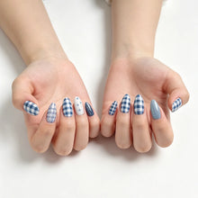 Load image into Gallery viewer, 10 Style Denim Blue Nail Transfer Foil
