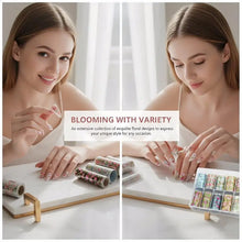 Load image into Gallery viewer, 10 Floral Nail Transfer Foil
