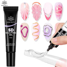 Load image into Gallery viewer, BORN PRETTY Nail Rhinestone Glue 30ML Gel Nail Glue 3D Shaping Sculpting Carving Flower DIY Decoration  Gem Glue Nail Supplies
