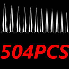 Load image into Gallery viewer, 420pcs Extra Long Stiletto Nail Tips
