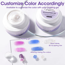 Load image into Gallery viewer, 3D Sculpting Gel Nail Kit 30g Pearl White

