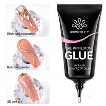 Load image into Gallery viewer, BORN PRETTY Nail Rhinestone Glue 30ML Gel Nail Glue 3D Shaping Sculpting Carving Flower DIY Decoration  Gem Glue Nail Supplies
