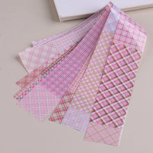 Load image into Gallery viewer, Pink Checkered Nail Transfer Paper
