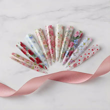 Load image into Gallery viewer, 10 Floral Nail Transfer Foil
