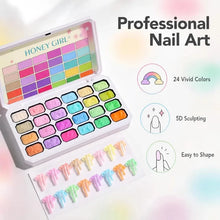 Load image into Gallery viewer, 24 Neon Gel Nail Art Patting Gel
