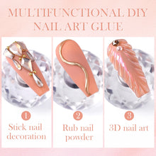 Load image into Gallery viewer, BORN PRETTY Nail Rhinestone Glue 30ML Gel Nail Glue 3D Shaping Sculpting Carving Flower DIY Decoration  Gem Glue Nail Supplies

