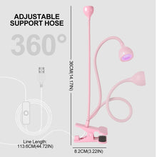 Load image into Gallery viewer, Nail LED UV Lamp for Drying Gel Nails Polish Clip-On Flexible Desk Mini Portable USB Nail Lamp UV Light Dryer for Manicure Salon
