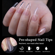 Load image into Gallery viewer, 600 pieces of almond-shaped nail tips
