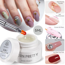 Load image into Gallery viewer, BORN PRETTY Nail Rhinestone Glue 30ML Gel Nail Glue 3D Shaping Sculpting Carving Flower DIY Decoration  Gem Glue Nail Supplies
